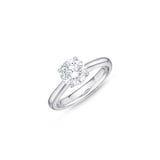 Mayors Platinum 1.32cttw Brilliant Cut Diamond Solitaire Engagement Ring