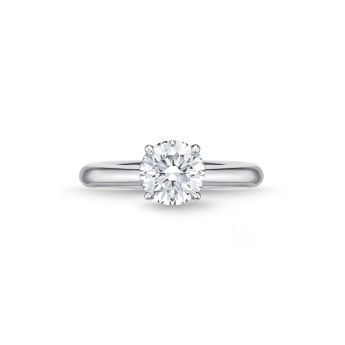 Mayors Platinum 1.20cttw Brilliant Cut Diamond Solitaire Engagement Ring