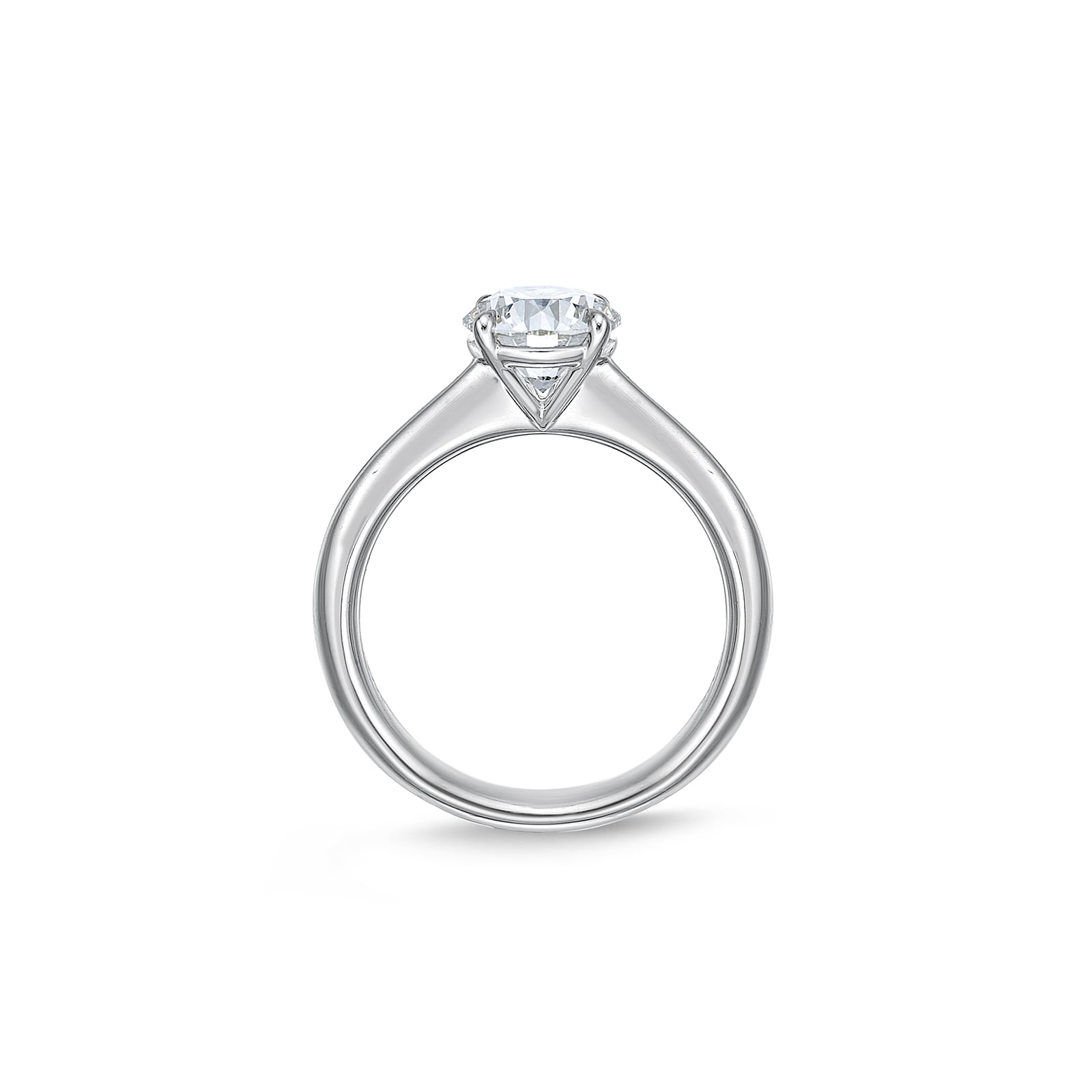Mayors Platinum 1.20cttw Brilliant Cut Diamond Solitaire Engagement Ring - Ring Size 5.5