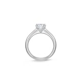 Mayors Platinum 1.30cttw Brilliant Cut Diamond Solitaire Engagement Ring