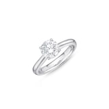 Mayors Platinum 1.30cttw Brilliant Cut Diamond Solitaire Engagement Ring