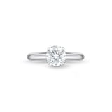 Mayors Platinum 1.30cttw Brilliant Cut Diamond Solitaire Engagement Ring