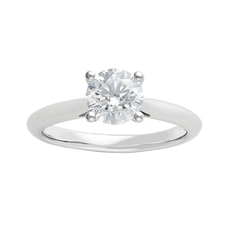 Mayors Platinum 1.00cttw Diamond Solitaire Engagement Ring