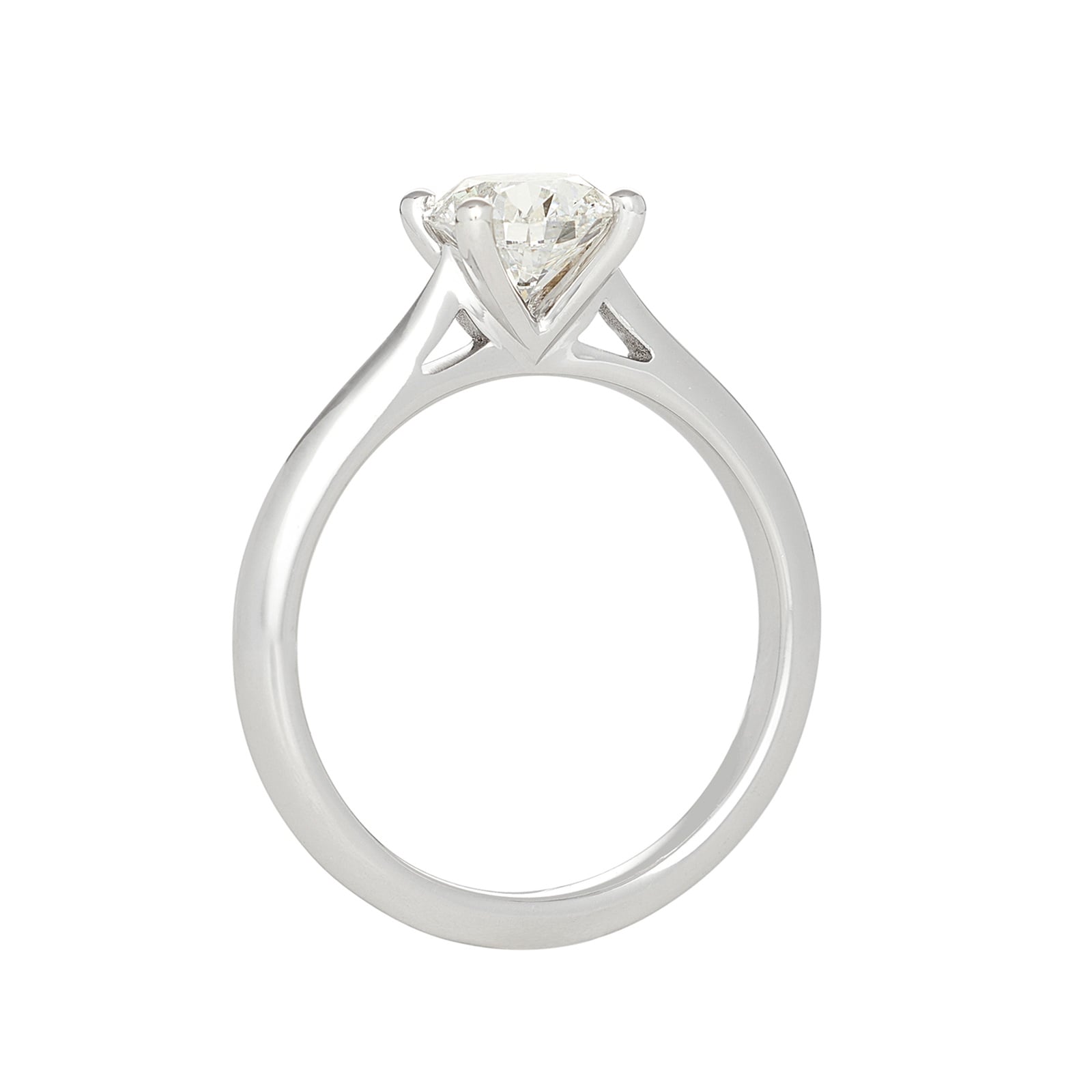 Mayors Platinum 1.00cttw Diamond Solitaire Engagement Ring