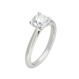 Mayors Platinum 1.00cttw Diamond Solitaire Engagement Ring
