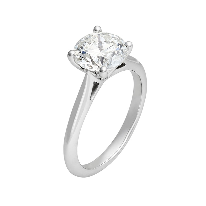 Mayors Platinum 2.00cttw Diamond Solitaire Engagement Ring