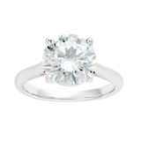 Mayors Platinum 3.00cttw Diamond Solitaire Engagement Ring