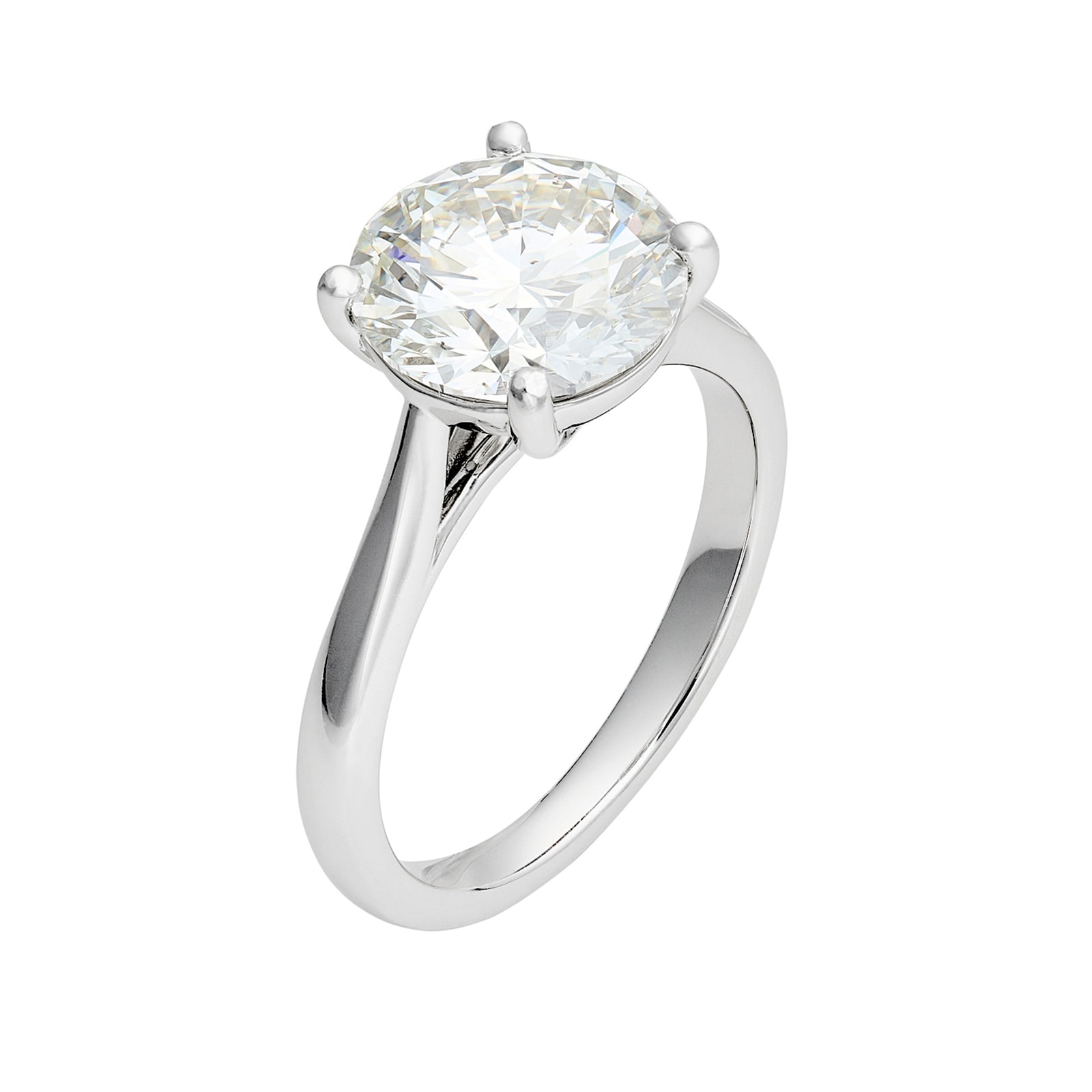 Mayors Platinum 3.00cttw Diamond Solitaire Engagement Ring