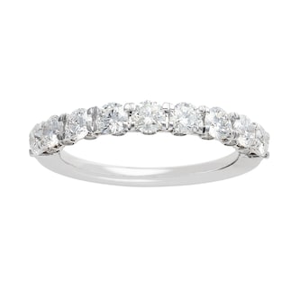 Mayors Platinum 1.00cttw Diamond Band Ring