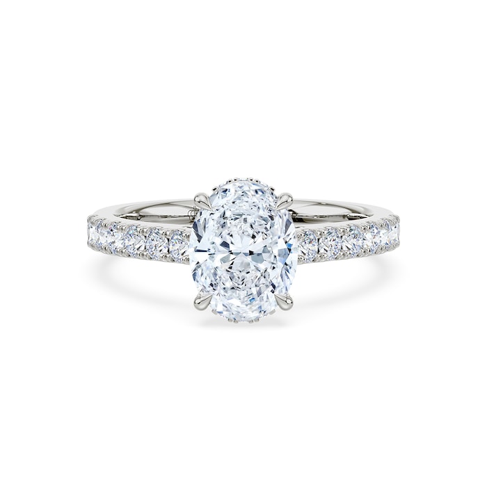 Royal Asscher Platinum Royal Asscher Cut 2.30cttw Diamond Engagement Ring