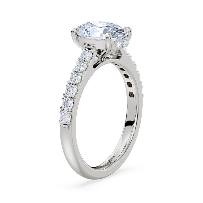 Royal Asscher Platinum Royal Asscher Cut 2.30cttw Diamond Engagement Ring