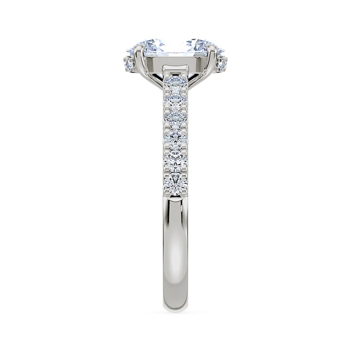 Royal Asscher Platinum Royal Asscher Cut 2.30cttw Diamond Engagement Ring