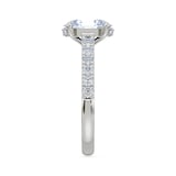 Royal Asscher Platinum Royal Asscher Cut 2.30cttw Diamond Engagement Ring