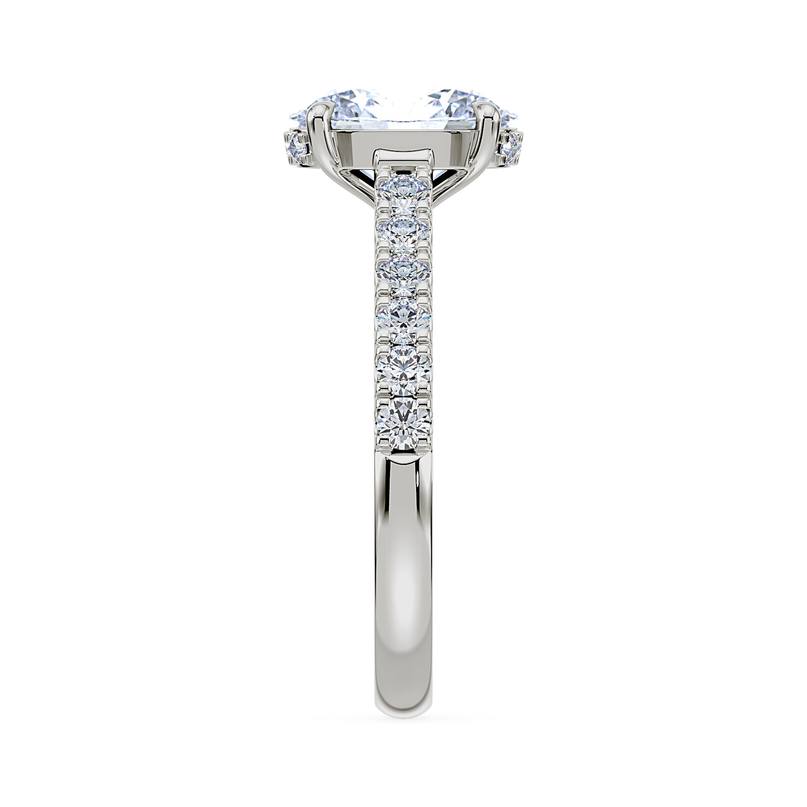 Royal Asscher Platinum Royal Asscher Cut 2.30cttw Diamond Engagement Ring