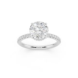 WOS Platinum 1.00cttw Diamond Hidden Halo Engagement Ring