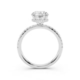 WOS Platinum 1.00cttw Diamond Hidden Halo Engagement Ring