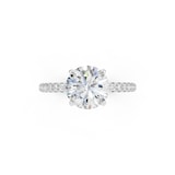 WOS Platinum 1.00cttw Diamond Hidden Halo Engagement Ring