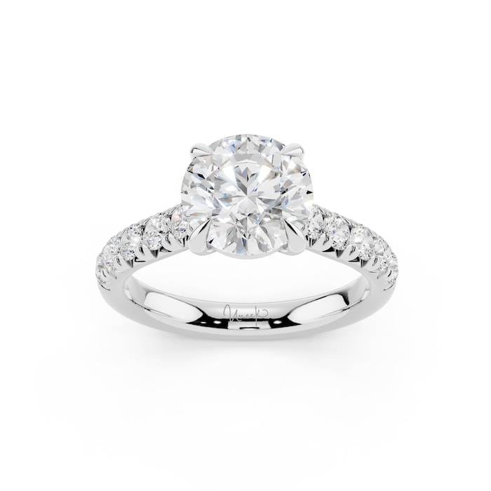 WOS Platinum 1.50cttw Diamond Engagement Ring - Ring Size 5