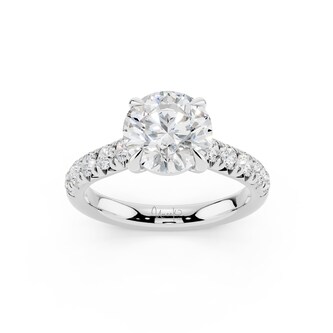 WOS Platinum 1.50cttw Diamond Engagement Ring