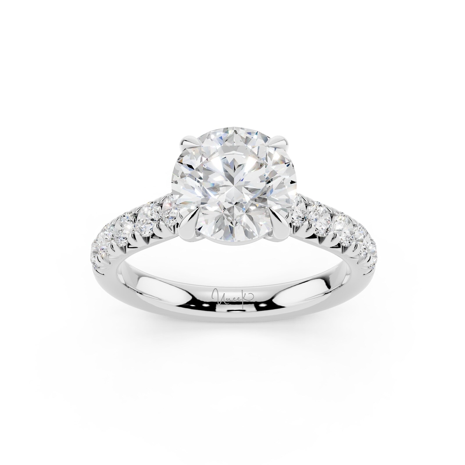 WOS Platinum 1.50cttw Diamond Engagement Ring - Ring Size 5