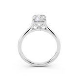 WOS Platinum 1.50cttw Diamond Solitaire Cushion Cut Engagement Ring - Ring Size 6