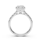 WOS Platinum 1.50cttw Diamond Princess Cut Engagement Ring