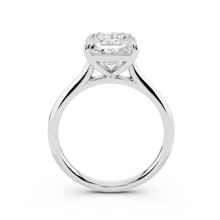 WOS Platinum 2.00cttw Diamond Princess Cut Solitaire Engagement Ring
