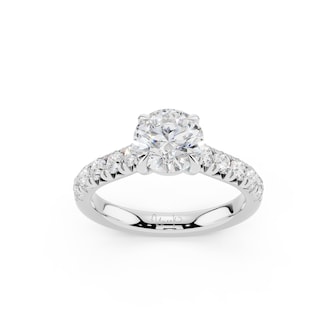 WOS Platinum 1.00cttw Diamond Engagement Ring