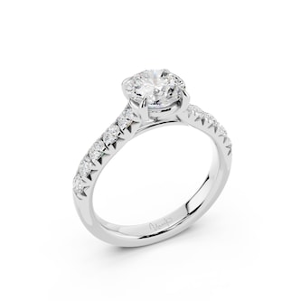 WOS Platinum 1.00cttw Diamond Engagement Ring