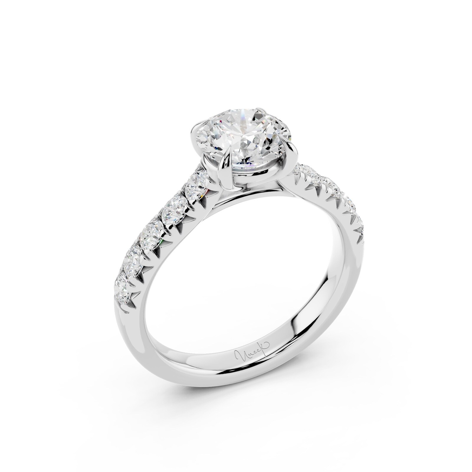 WOS Platinum 1.00cttw Diamond Engagement Ring