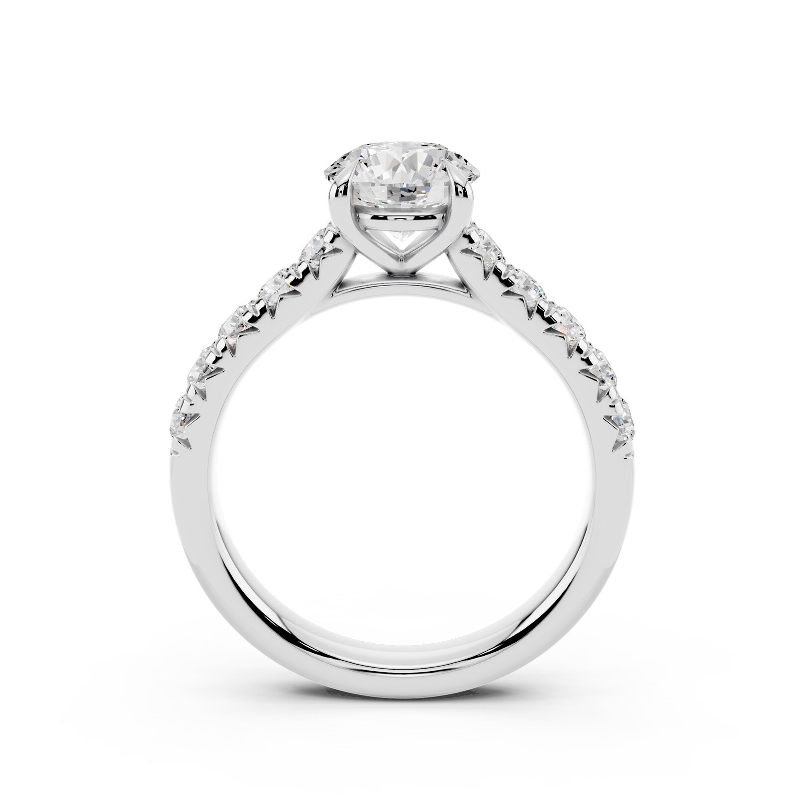 WOS Platinum 1.00cttw Diamond Engagement Ring