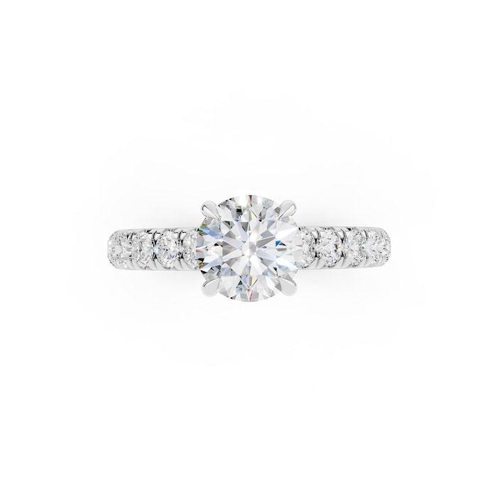 WOS Platinum 1.00cttw Diamond Engagement Ring
