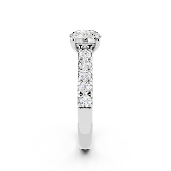 WOS Platinum 1.00cttw Diamond Engagement Ring