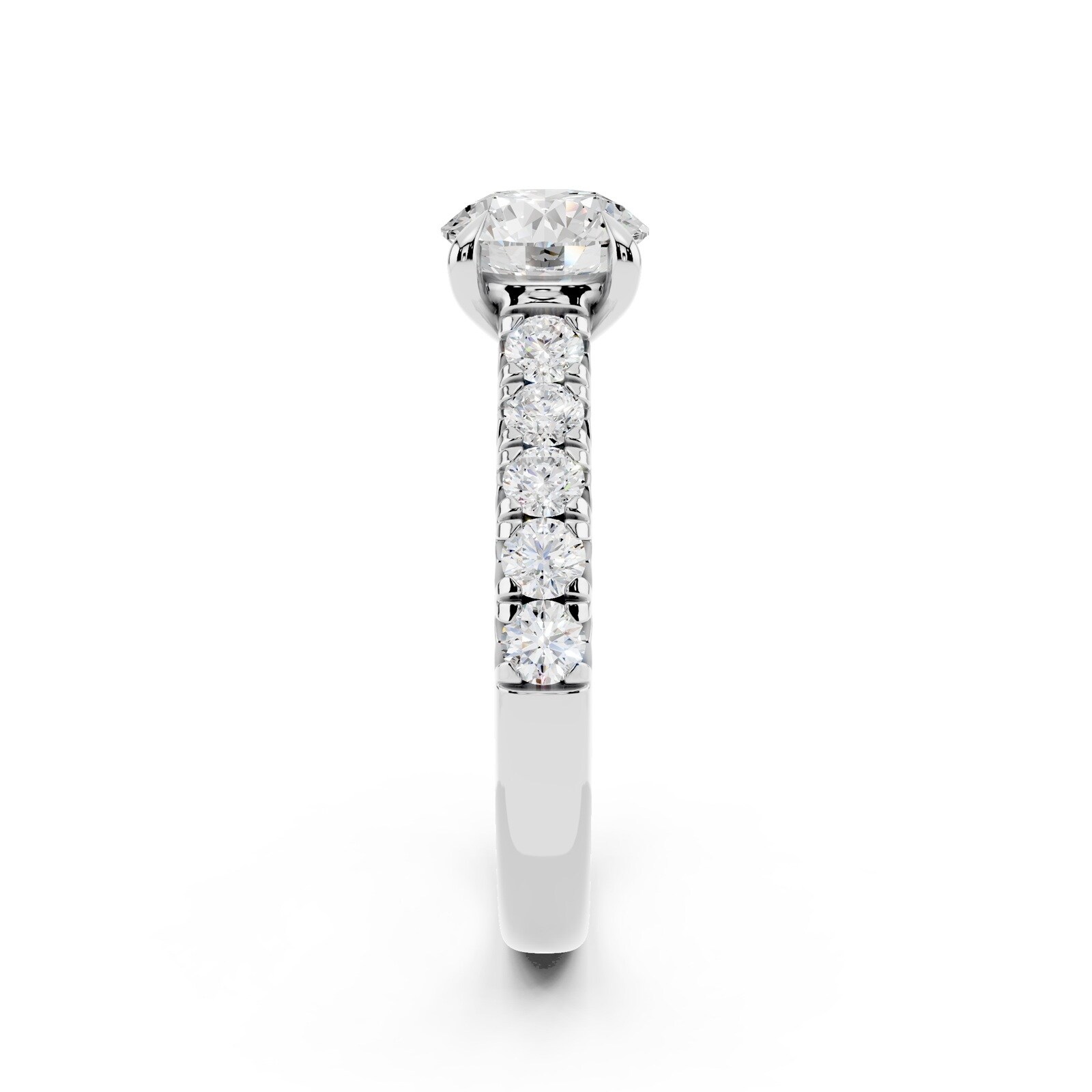 WOS Platinum 1.00cttw Diamond Engagement Ring