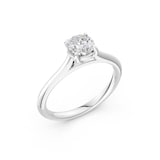 WOS Platinum 0.50cttw Diamond Solitaire Engagement Ring - Ring Size 5.5