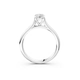 WOS Platinum 0.50cttw Diamond Solitaire Engagement Ring - Ring Size 5.5