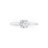WOS Platinum 0.50cttw Diamond Solitaire Engagement Ring - Ring Size 5.5