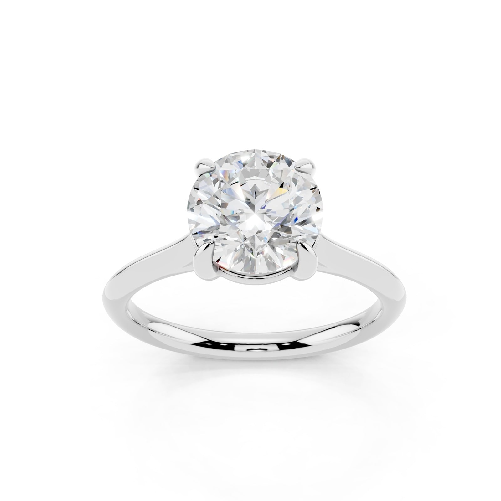 WOS Platinum 1.00cttw Diamond Solitaire Engagament Ring