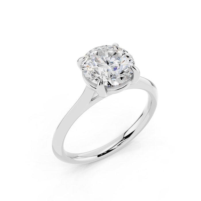 WOS Platinum 1.00cttw Diamond Solitaire Engagament Ring