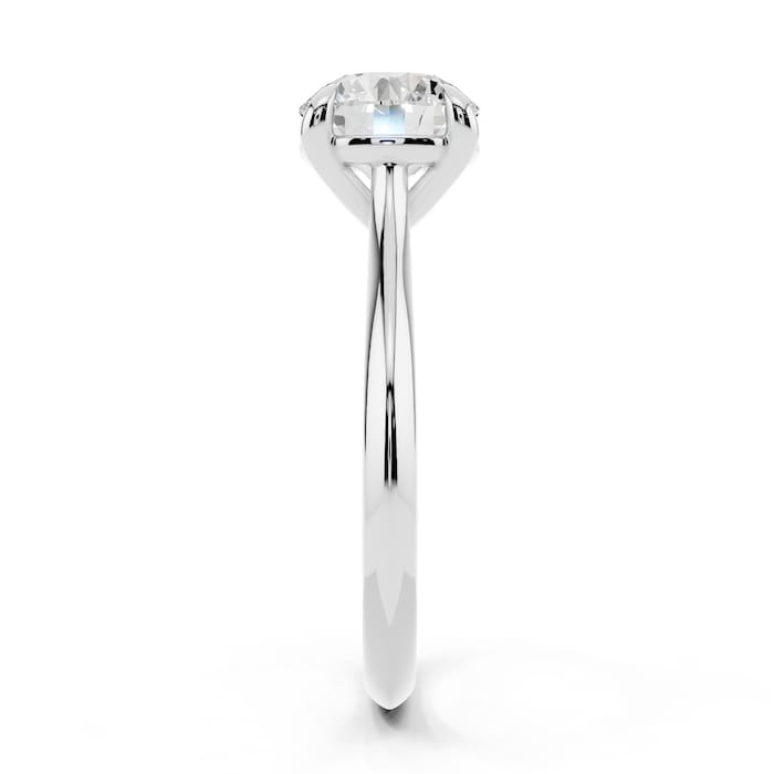 WOS Platinum 1.00cttw Diamond Solitaire Engagament Ring