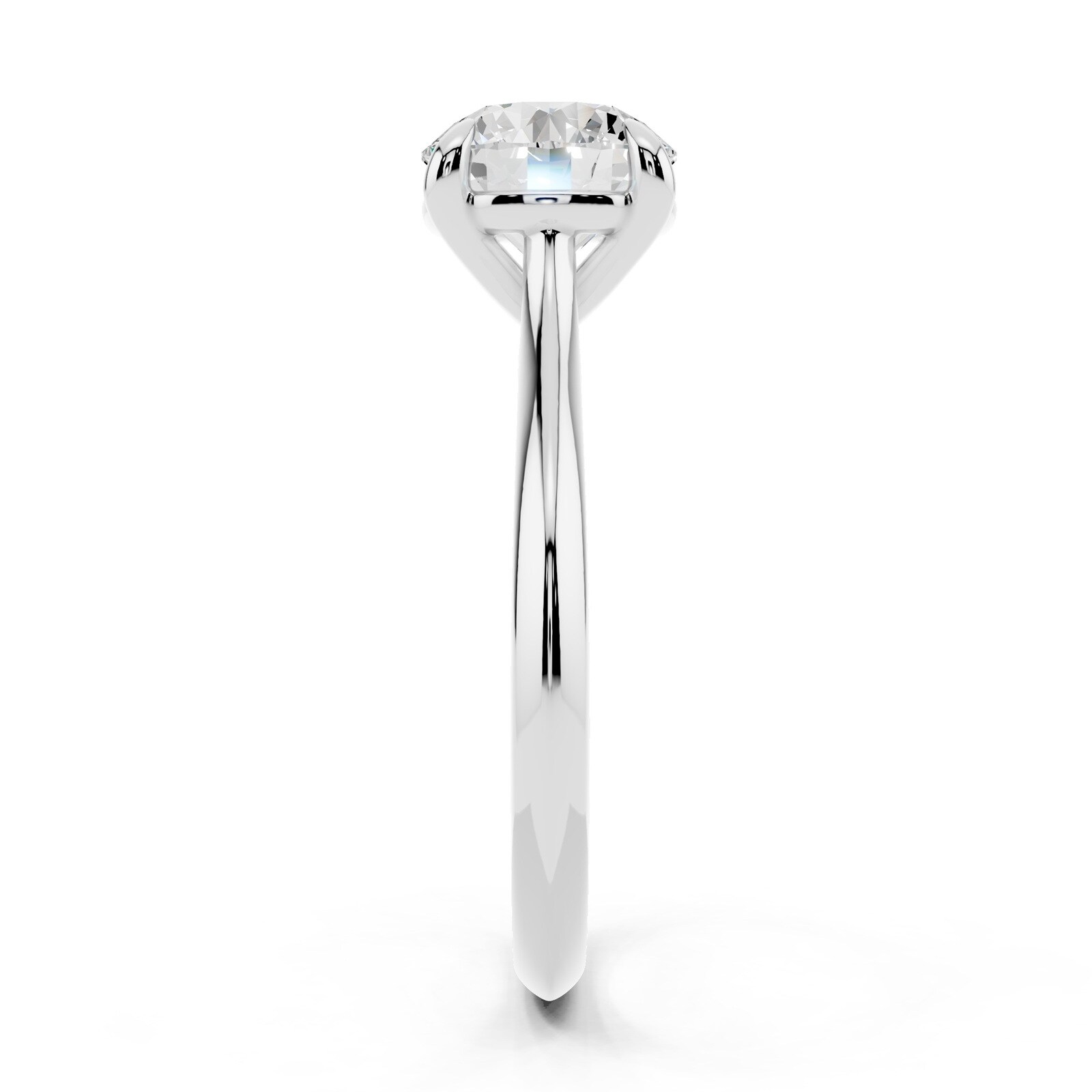 WOS Platinum 1.00cttw Diamond Solitaire Engagament Ring