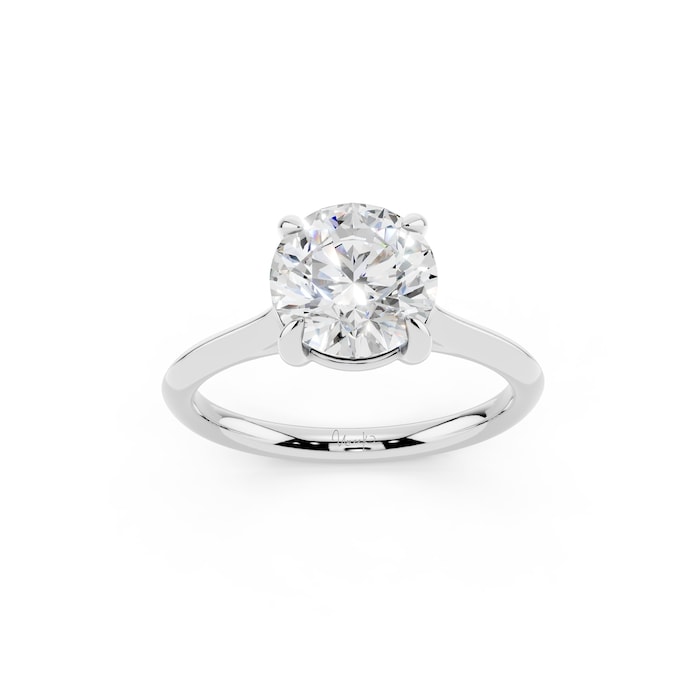 WOS Platinum 1.50cttw Diamond Solitaire Engagement Ring - Ring Size 4.5