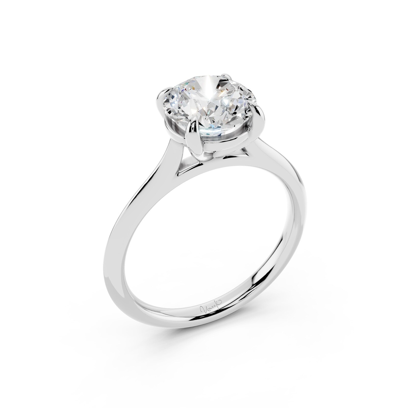 WOS Platinum 1.50cttw Diamond Solitaire Engagement Ring - Ring Size 4.5