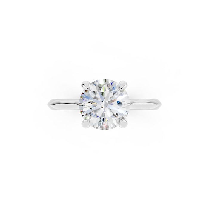 WOS Platinum 1.50cttw Diamond Solitaire Engagement Ring - Ring Size 4.5