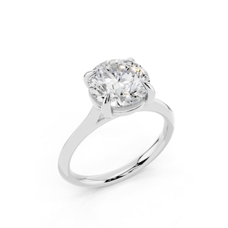 WOS Platinum 2.00cttw Diamond Solitaire Engagement Ring