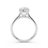 WOS Platinum 2.00cttw Diamond Oval Cut Solitaire Engagement Ring