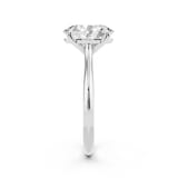 WOS Platinum 2.00cttw Diamond Oval Cut Solitaire Engagement Ring