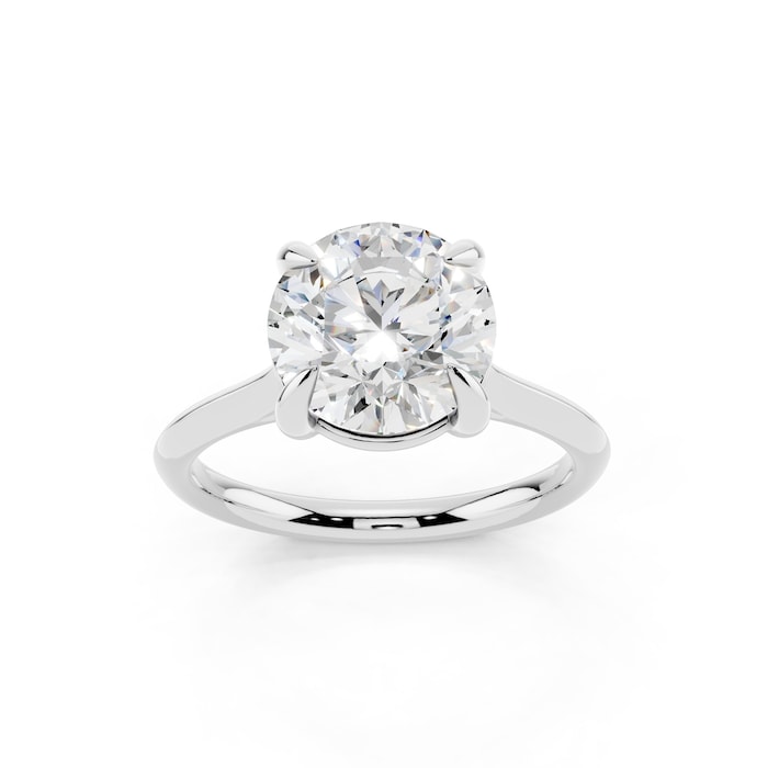 WOS Platinum 2.50cttw Diamond Solitaire Engagement Ring - Ring Size 7.5