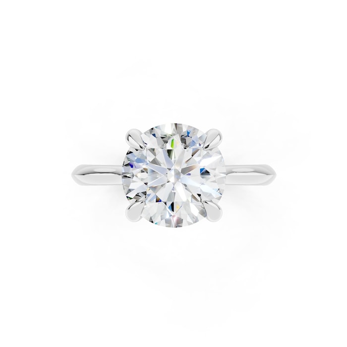 WOS Platinum 2.50cttw Diamond Solitaire Engagement Ring - Ring Size 7.5