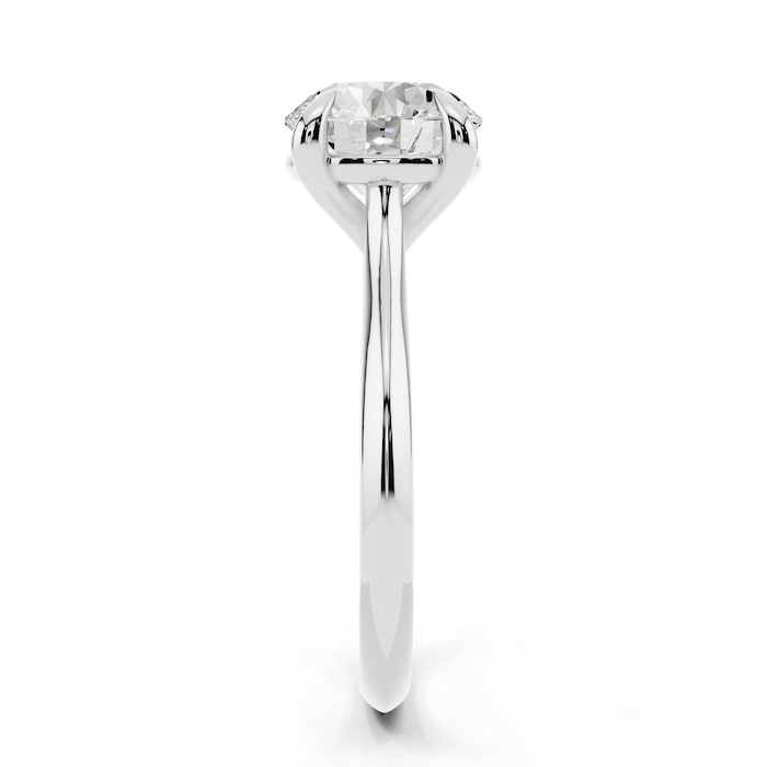 WOS Platinum 2.50cttw Diamond Solitaire Engagement Ring - Ring Size 7.5